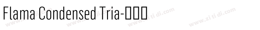 Flama Condensed Tria字体转换 Flama Condensed Tria字体转换